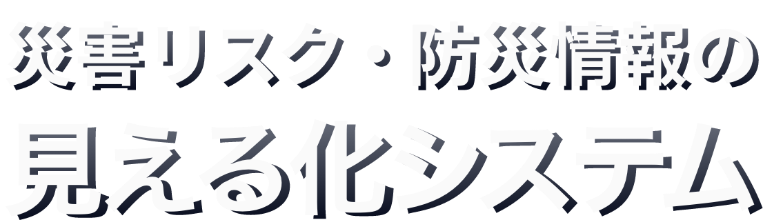 災害リスク・防災情報の見える化システム